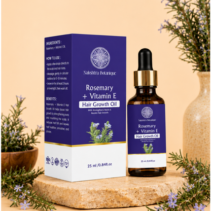 Rosemary + Vitamin E Hair Growth Oil | Essential Oil (25 ml)