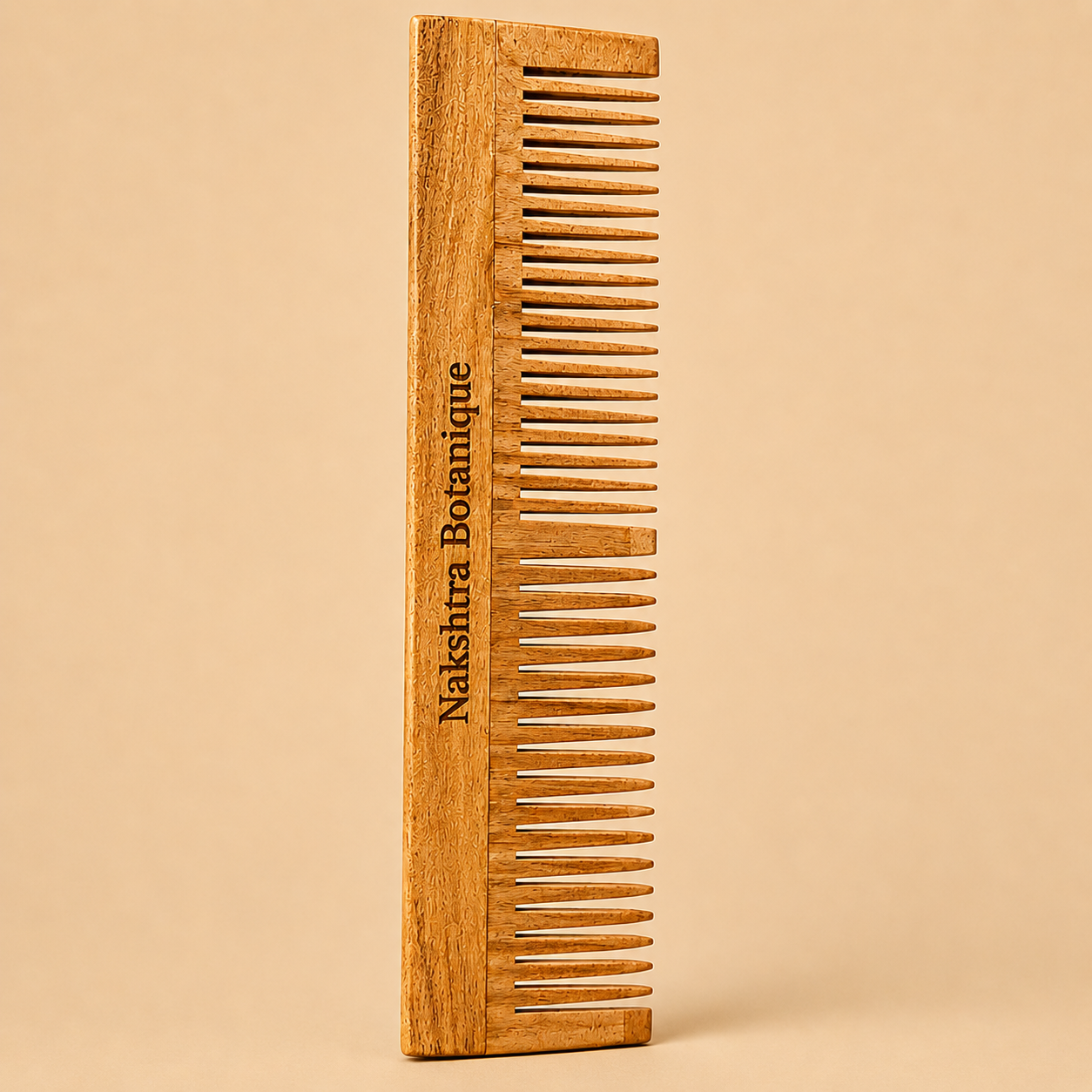 Kacchi Neem Wood Comb | Treated with 23 Ayurvedic Herb Oils 🌿