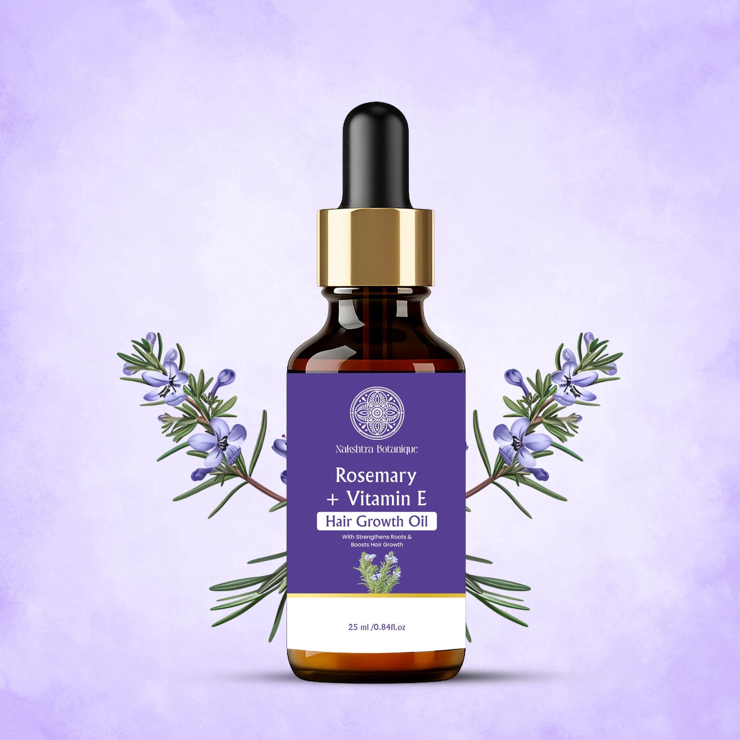 Rosemary + Vitamin E Hair Growth Oil | Essential Oil (25 ml)