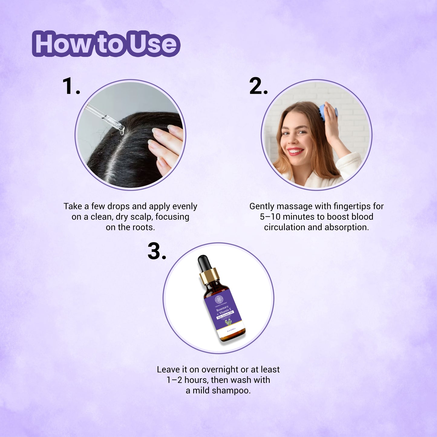 Rosemary + Vitamin E Hair Growth Oil | Essential Oil (25 ml)